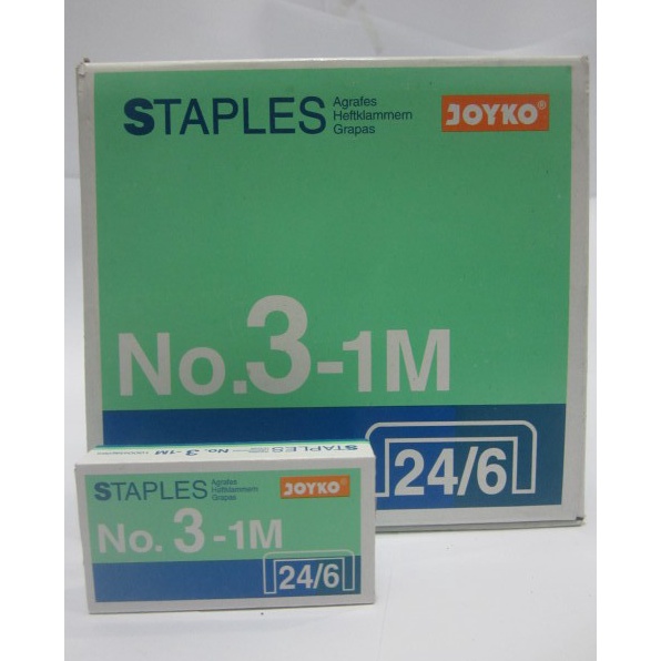 

Update Terheboh Isi Staples JOYKO Besar No3 246Refill Hekter Steples Stapler