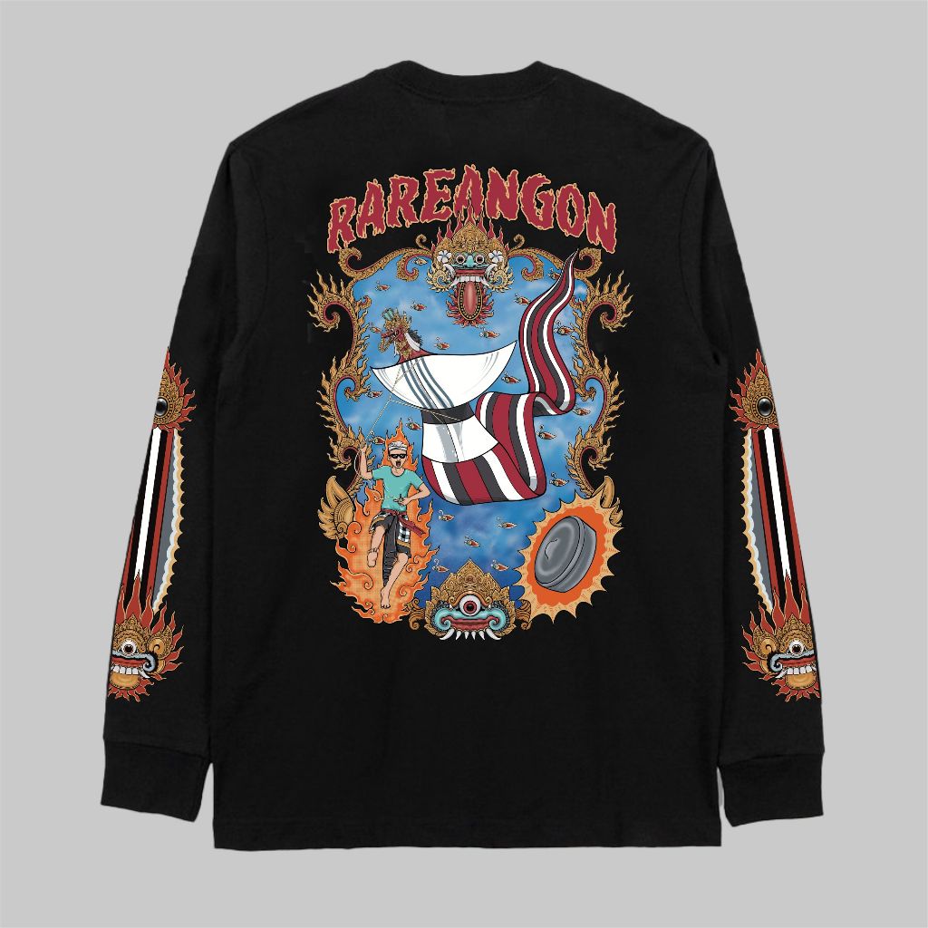 LAYANGAN JANGGAN TANGAN PANJANG | BALIARTWEAR | BAJU KATA KATA BALI | OLEH OLEH BALI | Baju Kaos Pre