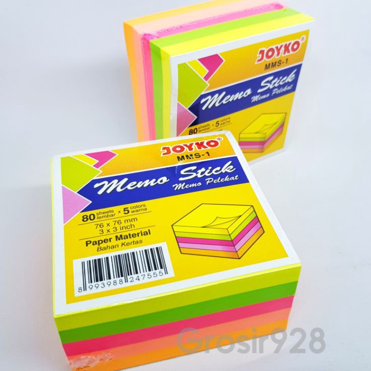 

Kejutan Favorit Sticky Notes Memo Pelekat Kertas Joyko MMS1 8 lembar