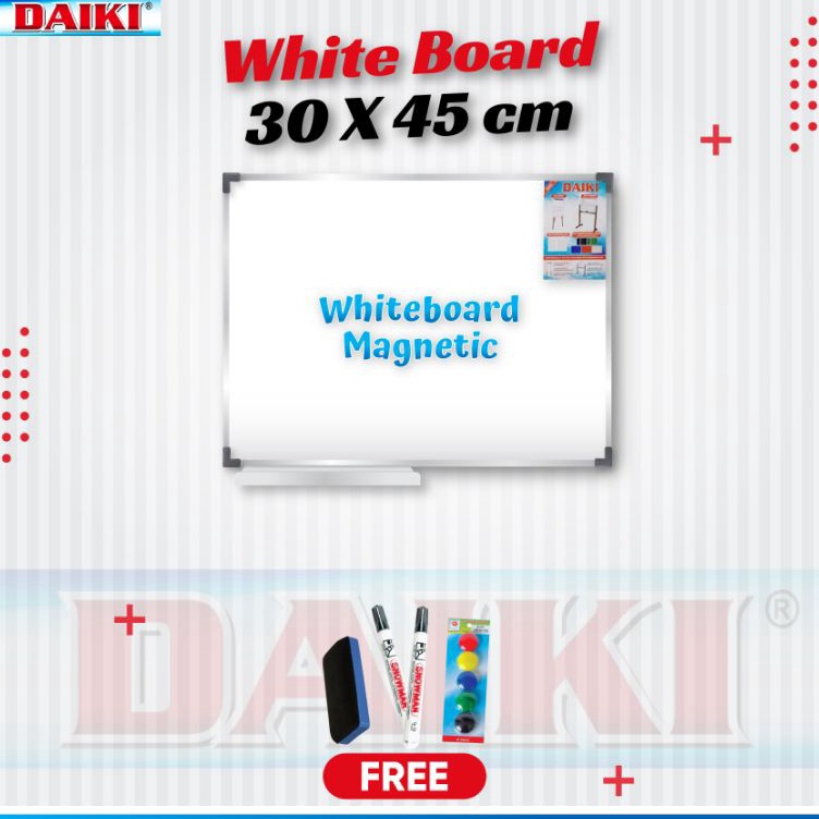 

Garansi Kualitas Papan tulis Whiteboard Magnetic DAIKI Uk 3x45 Cm