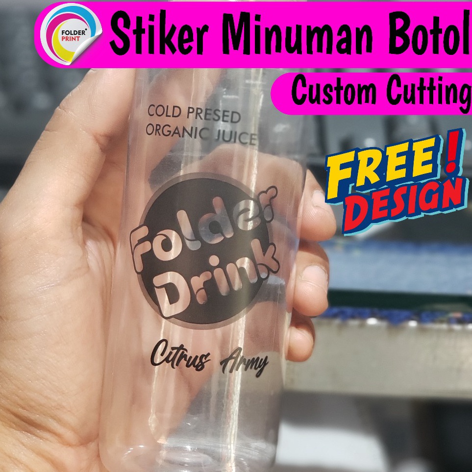 

Paket Pilihan Stiker Label Minuman Botol Transparan Anti Air Custom Free Design