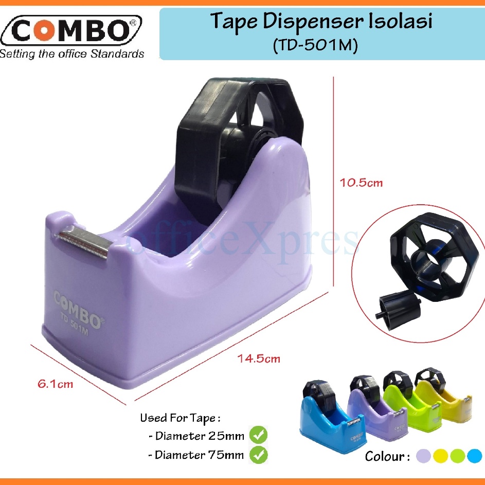 

Promo Menarik Tape Cutter Tape Dispenser Isolasi Dispenser Meja TD51M COMBO Tape Dispenser Solatip Tempat Isolasi