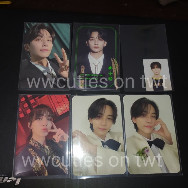 ALL ABOUT JEONGHAN KONDE MEMKIT GAM3BO1 MEMBERSHIP KIT CARVER FML DELUXE VER PC PHOTOCARD