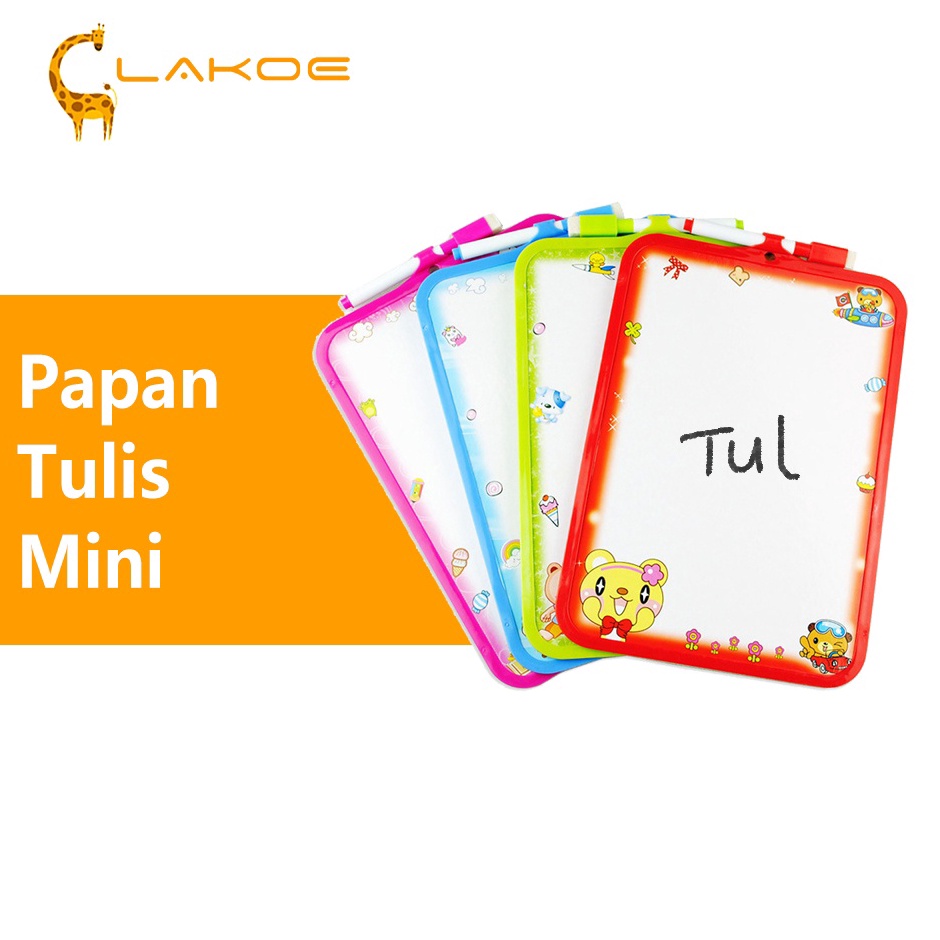 

Serba Meriah LAKOEINDONESIA Papan Tulis Mini Anak White Board Kecil Free Spidol
