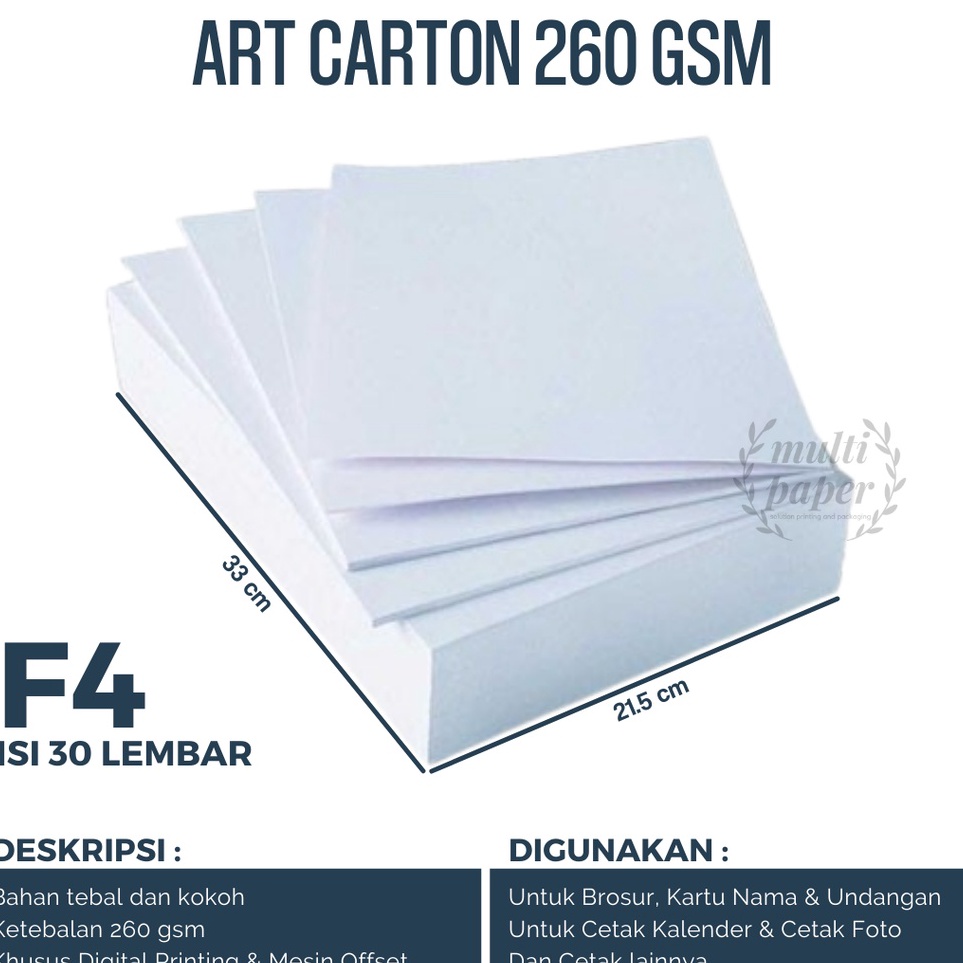 

Harga Terkini Kertas Art Karton F4 26 gsm isi 3 lembar Kertas Art Carton F4