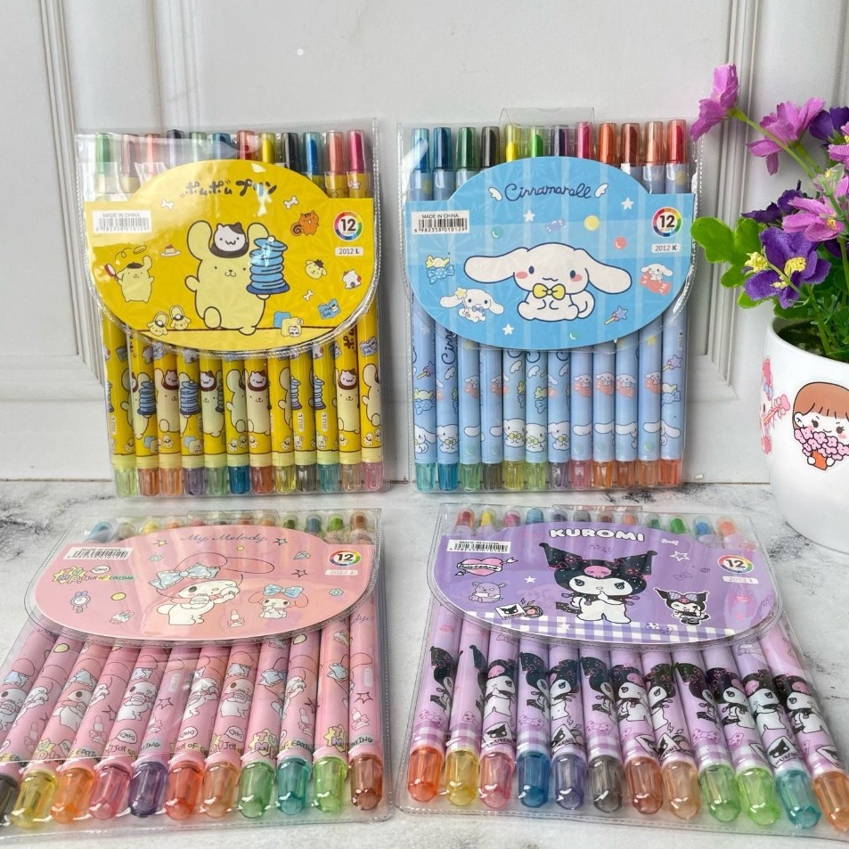 

Promo Terupdate Krayon Twist SANRIO 1 Set isi 12 PCS Cinnamoroll Melody CUTE TERMURAH Crayon Putar Sanrio IMUT Lucu 1 Pack isi 12pcs Warna Ready 4 Variant Lengkap Kualitas Premium Bisa Grosir dan COD