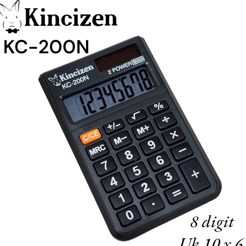 

Paket Istimewa Kalkulator mini KINCIZEN KC2N 8 digit Kalkulator citizen LC11 LC21 LC2N