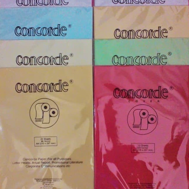 

Stock Ada kertas concorde
