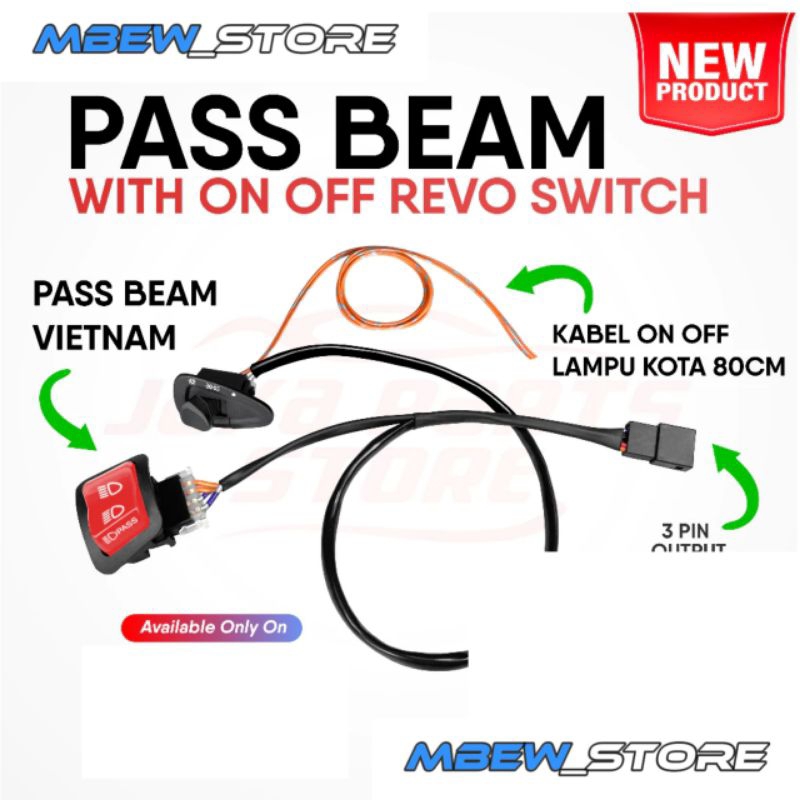 SAKLAR PASS BEAM SUDAH PNP