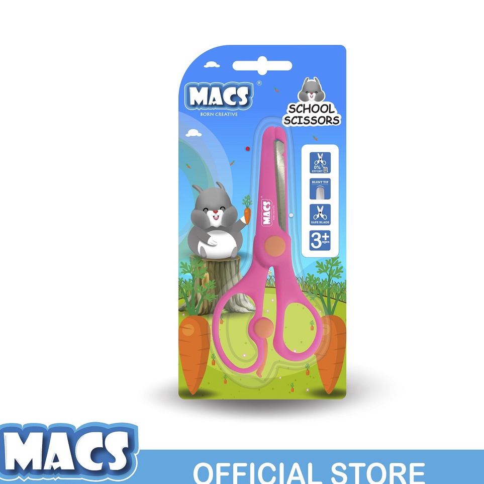 

Kejutan Besar Macs Gunting Sekolah Merah Muda School Scissors Pink