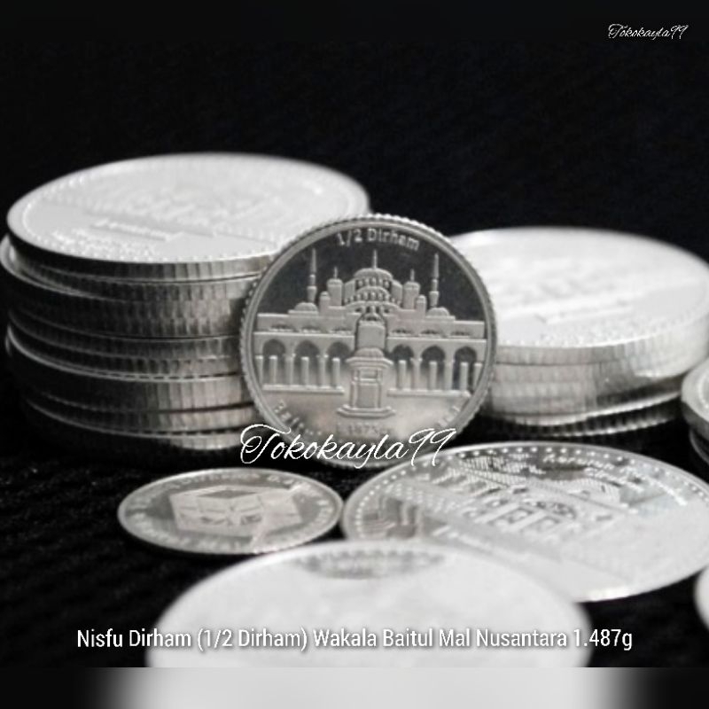 1/2 Dirham (Nisfu) Wakala Baitul Mal Nusantara - Wakala Amirat - 1.4875 gr - Perak Fine Silver 999