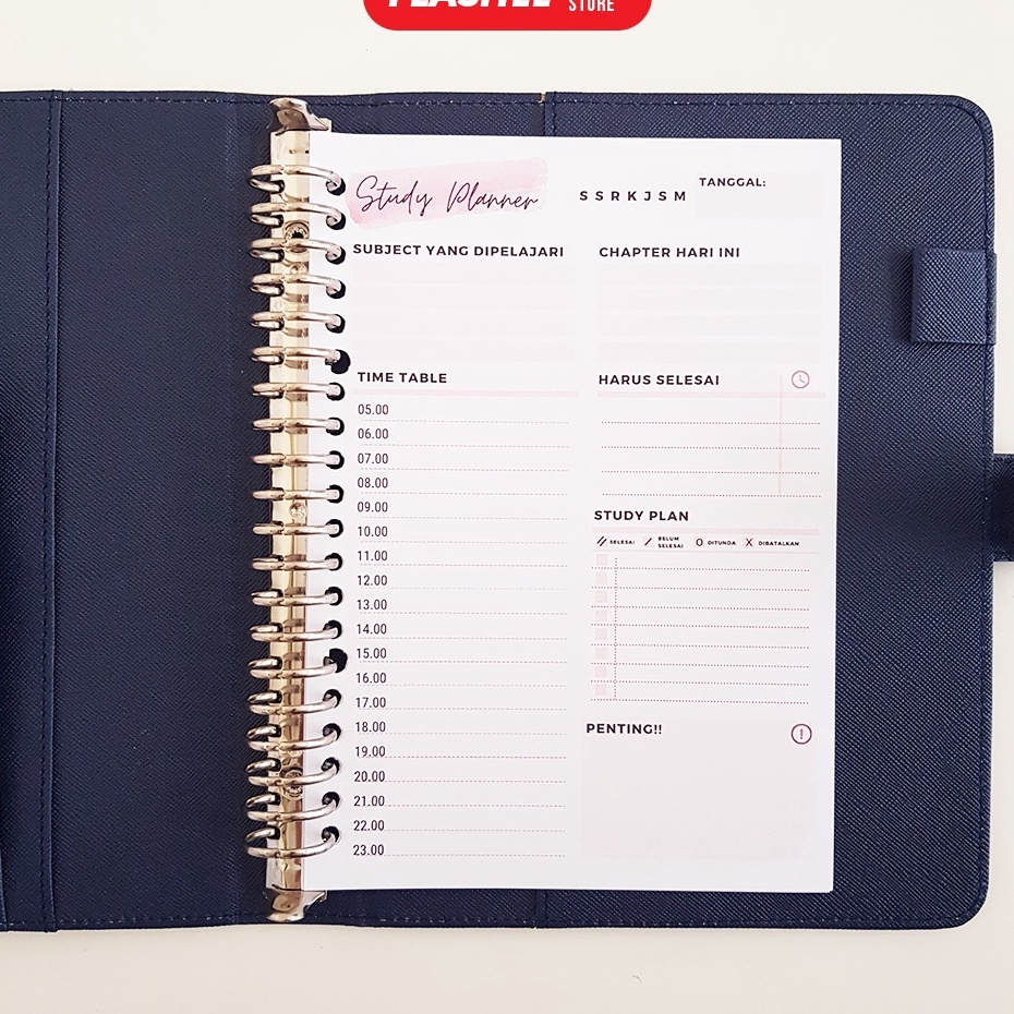 

Grosir Loose Leaf Study Planner Rencana Studi Student Planner A5 B5 Isi Binder Studi A5 B5 Study Planner A5 B5