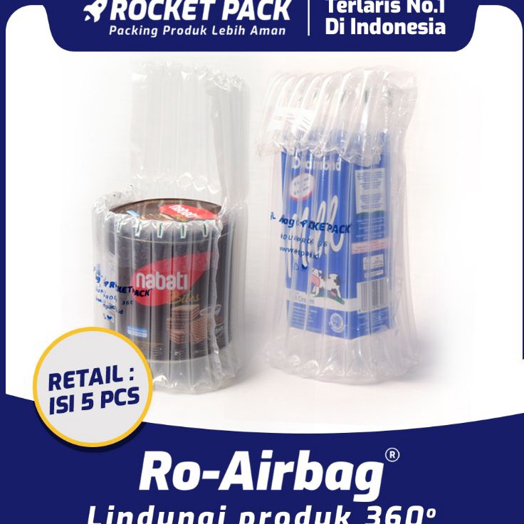 

Safe Payment Inflatable Air Bubble Cushion Wrap RoAirbag 5Pcs Rocket Pack RETAIL