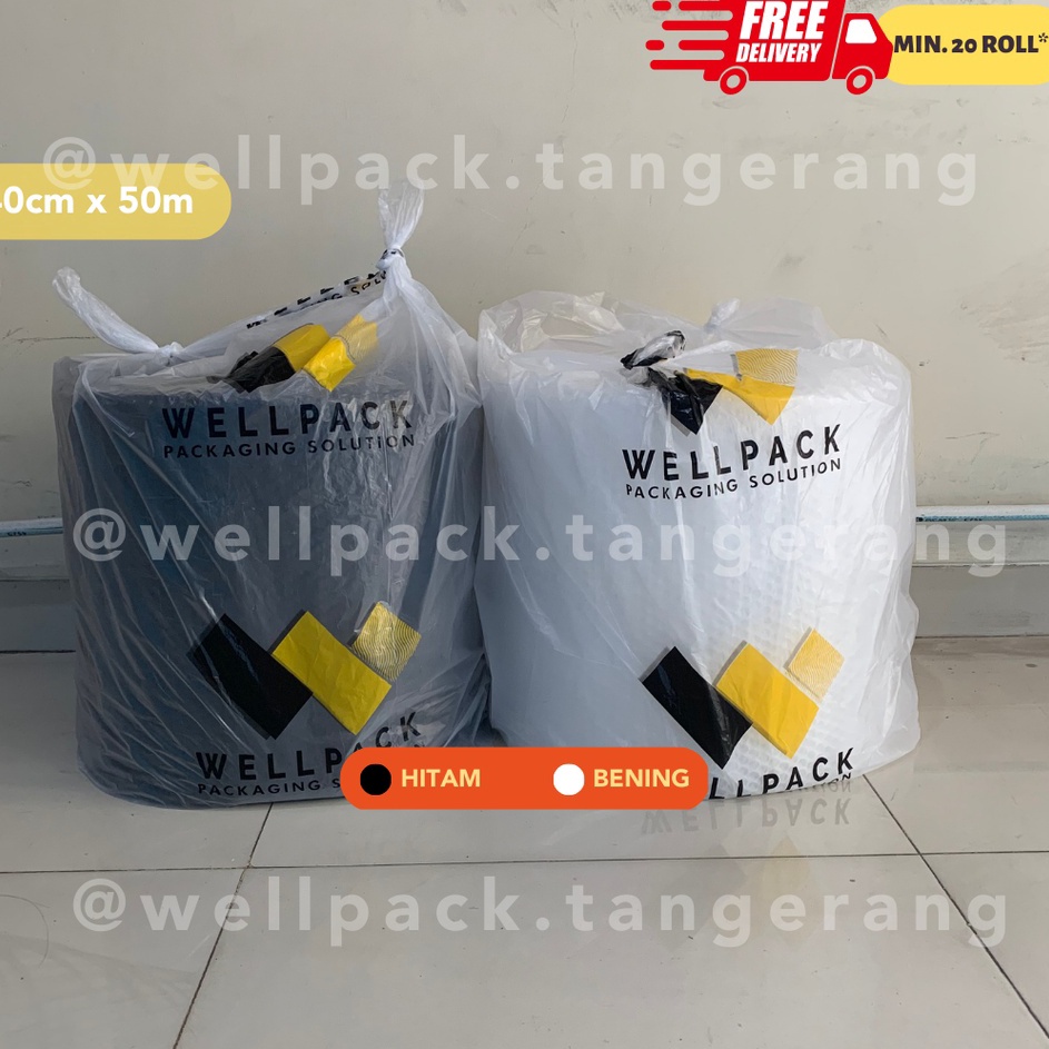 

Sedang Viral Bubble Wrap Roll Wellpack 4cm x 5m Premium Tebal Hitam Bening 4 x 5m Packing