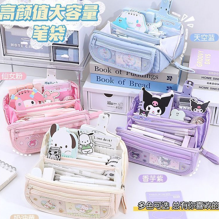 

Super Hadiah Sanrio Tempat Pensil Cinnamoroll Baru Anime My Melody Kuromi Penyimpanan Alat Tulis Siswa Perlengkapan Sekolah Ins Kawaii Hadiah Lucu