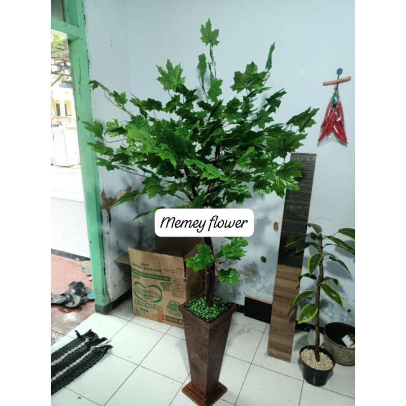 Pohon maple decoration//Pohon daun hijau 170cm