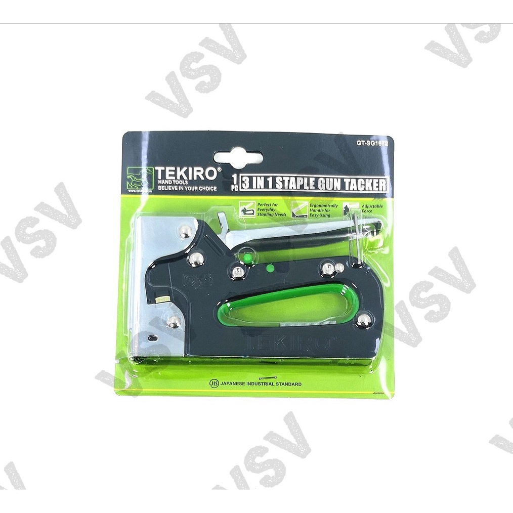 

KODE H7V6 Tekiro Staple Gun Tacker 3in1 Staples tembak gun Taker Stapler tembak
