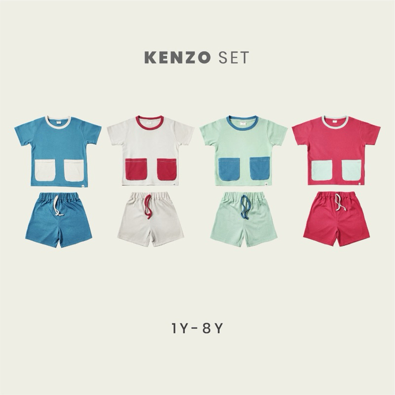 IKAVOU - KENZO POCKET SET - Setelan Baju Anak (Unisex)