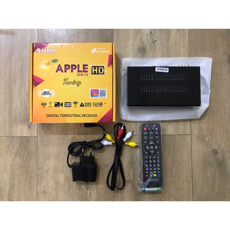 STB Setopbox Matrix Dvb T2 Apple HD Kuning