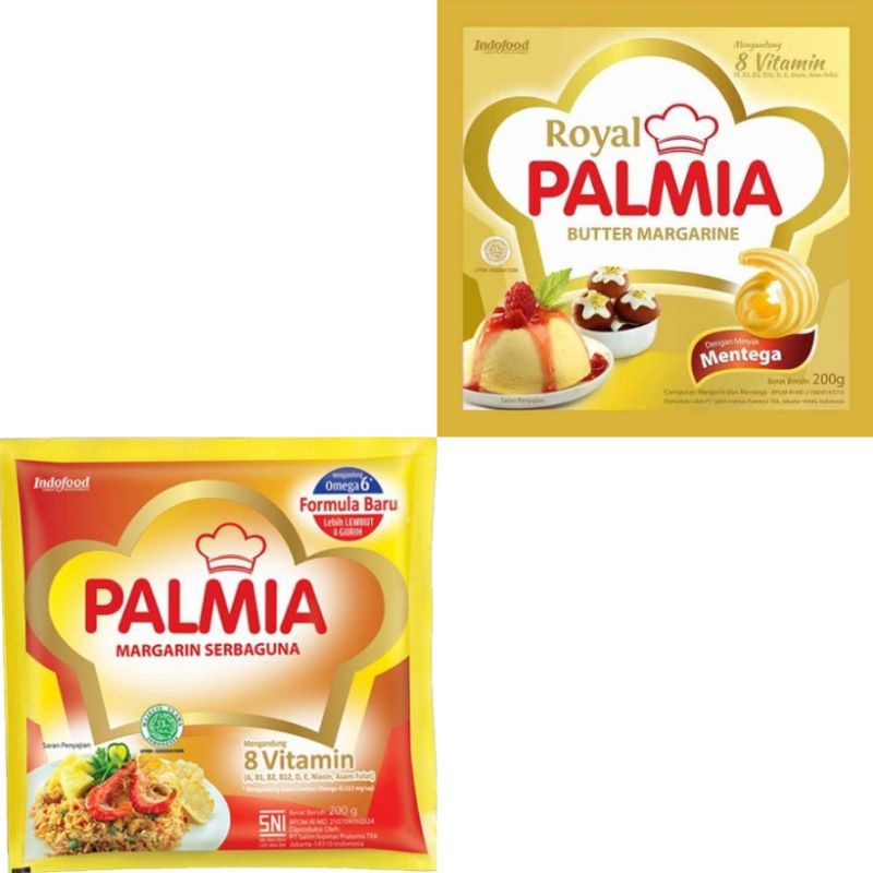 

PALMIA MARGARINE/MENTEGA SERBAGUNA & ROYAL BUTTER 200G