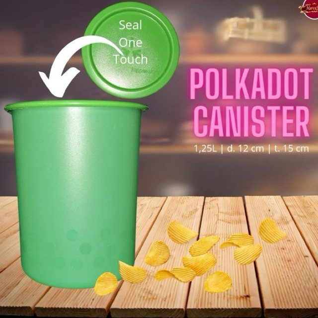 Polkadot canister tuppy new