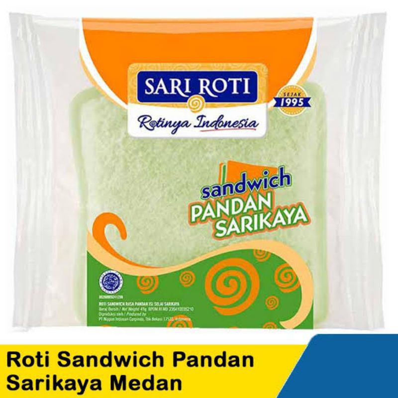 

sandwich pandan sari roti