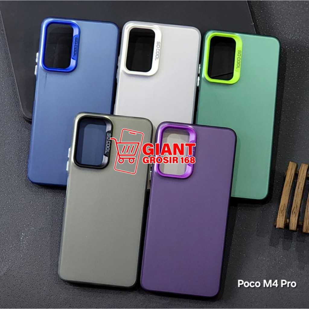 Poco M4 Pro Silikon Case Imd Polycarbon Hard PC Case Hologram Poco M4 Pro