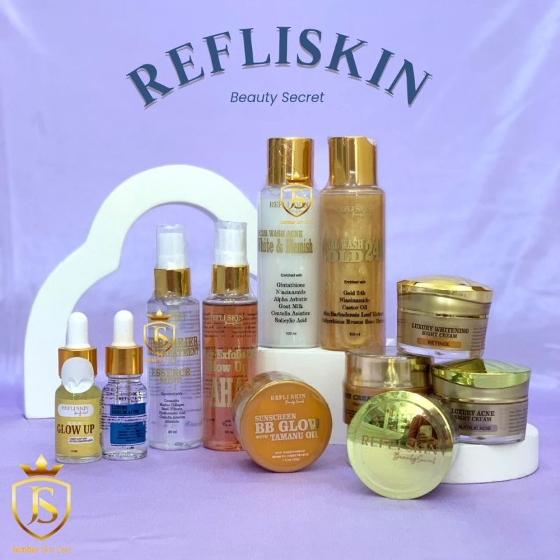 ❤️JEMBERSKINCARE❤️REFLI SKIN whitening luxury Night cream | Luxury Acne Night cream | Serum Glow up 