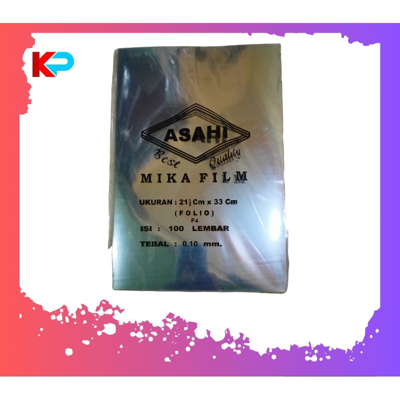 

(10 lbr) MIKA/ PLASTIK JILID ASAHI PUTIH BENING