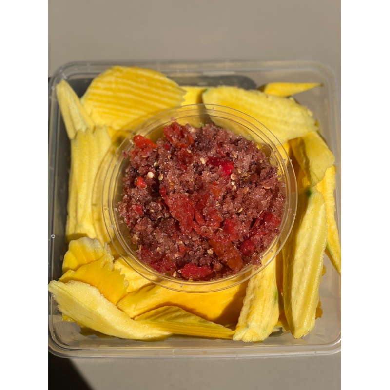 

Rujak box besar Full mangga gula pasir