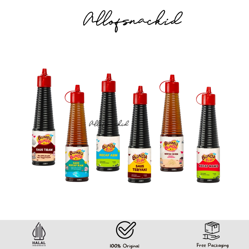 

Bumbu Bunda Elia - Kecap dan Saus Organik - Kecap MPASI