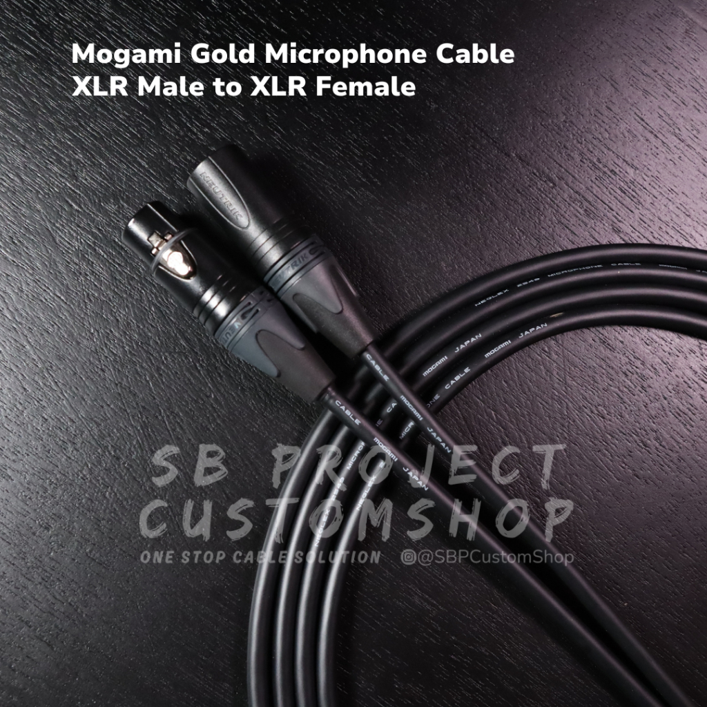 KABEL MICROPHONE GOLDPLATED AND MOGAMI GOLD