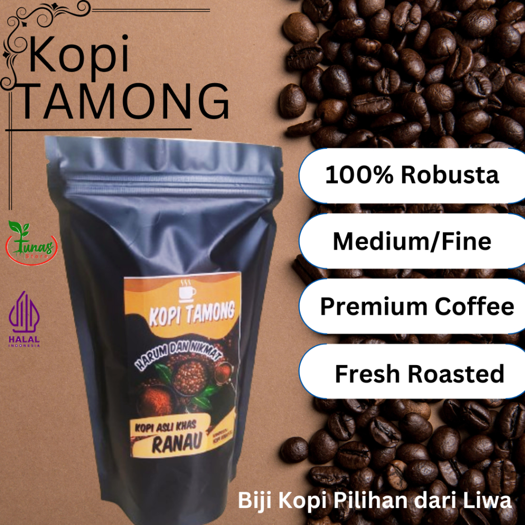 

Tunas Kopi Lampung 200 Gram - Kopi Liwa - Kopi Tamong Khas Ranau - Bubuk Kopi - Robusta Coffee