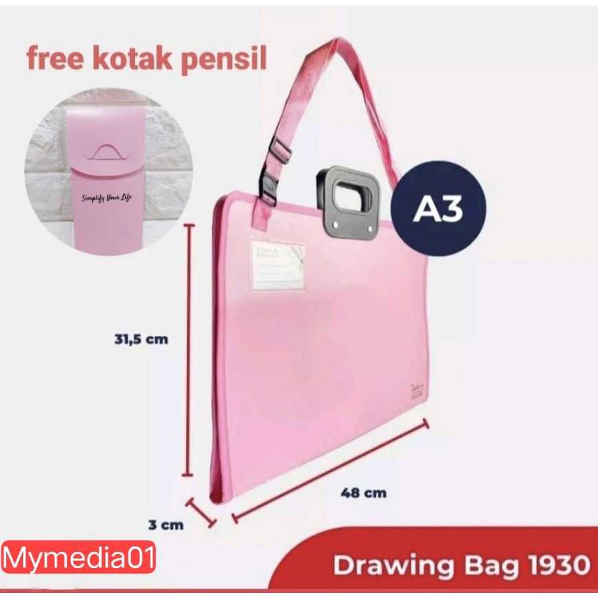 

KODE L9B DRAWING BAG A3 TAS BUKU GAMBAR A3TOPLA 193 6 VARIANT WARNA TERLARIS