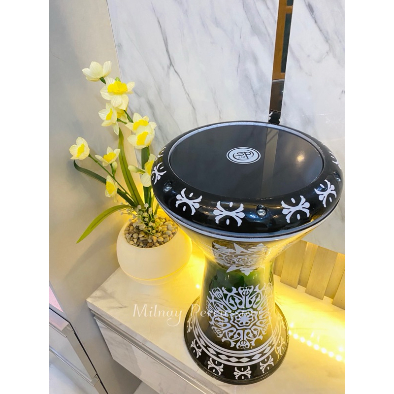 Darbuka full motif ukuran 8 inch full set free kunci L