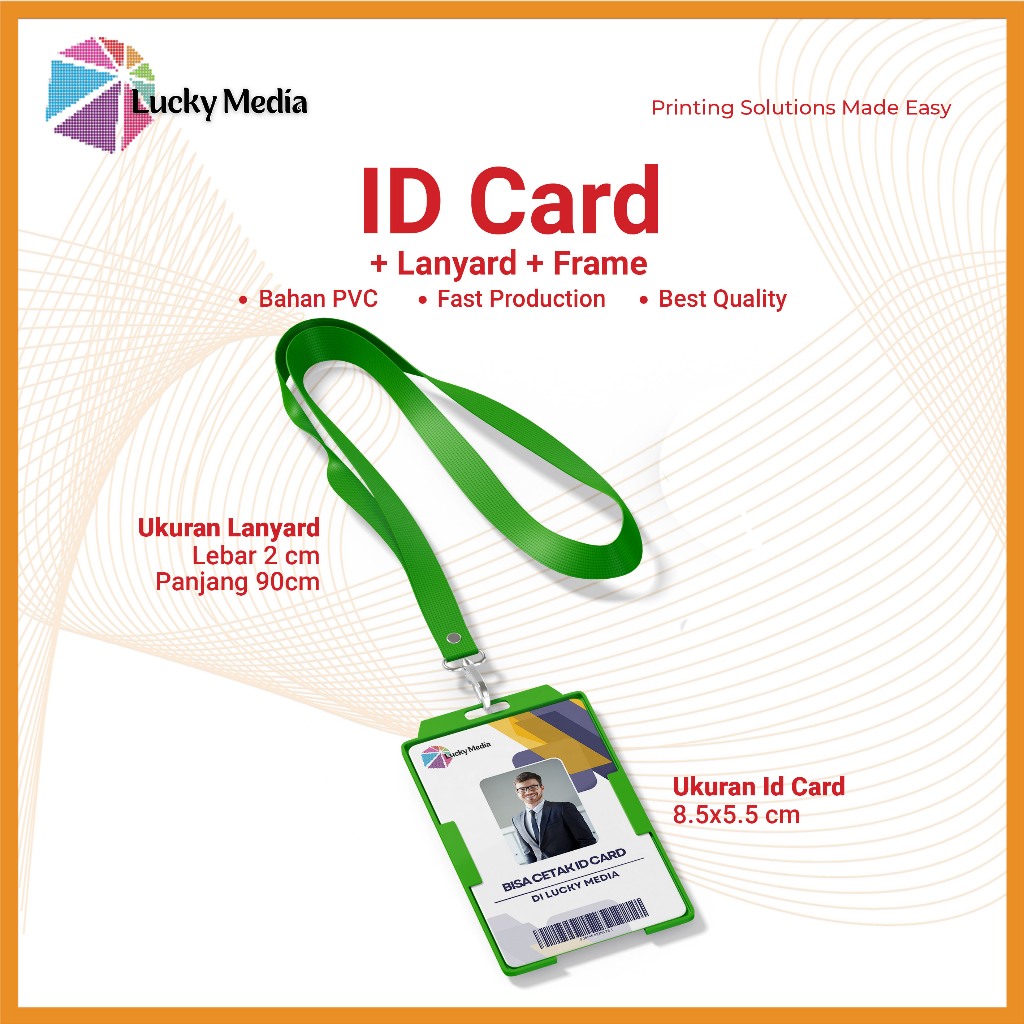 

Cetak ID Card dan Tali / Paket ID Card + Tali Polos Kartu Panitia Peserta Member