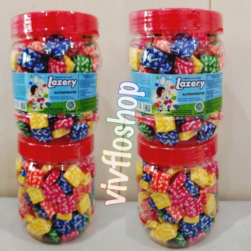 

Permen Lazery (Sejenis Permen Sugus) Kemasan Toples isi 175 pcs