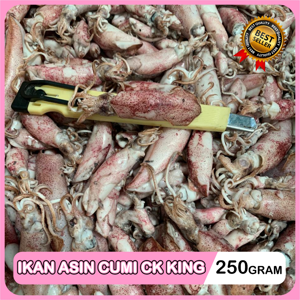 

Ikan Asin Super Cumi Asin Sotong Rebus Ukuran Kecil Pilihan Ck King Sambal Cumi Rebus 250 Gram