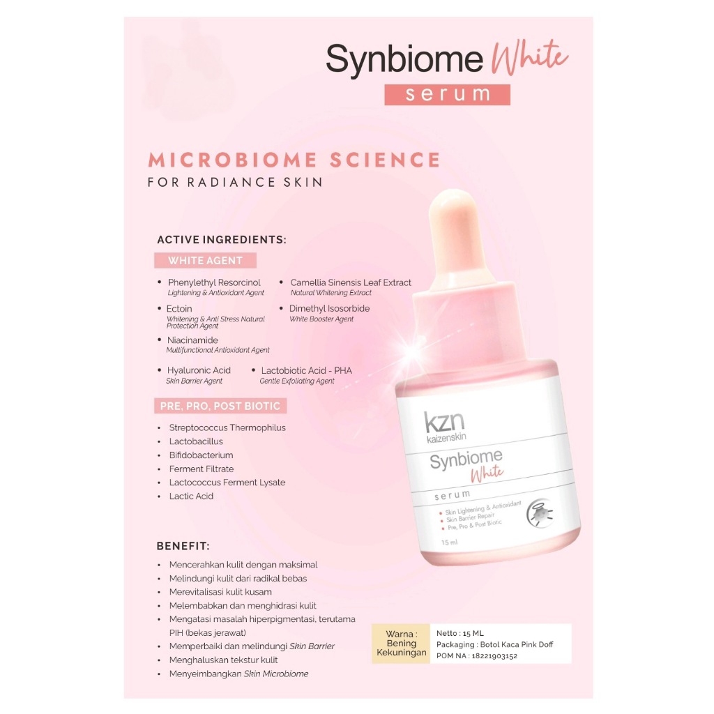 SYNBIOME WHITE SERUM FOR RADIANCE SKIN