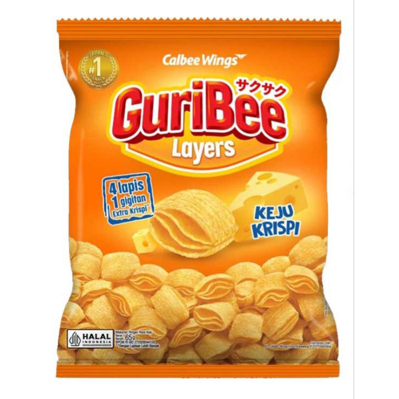 

GuriBee Snack Keju Krispi 65 g