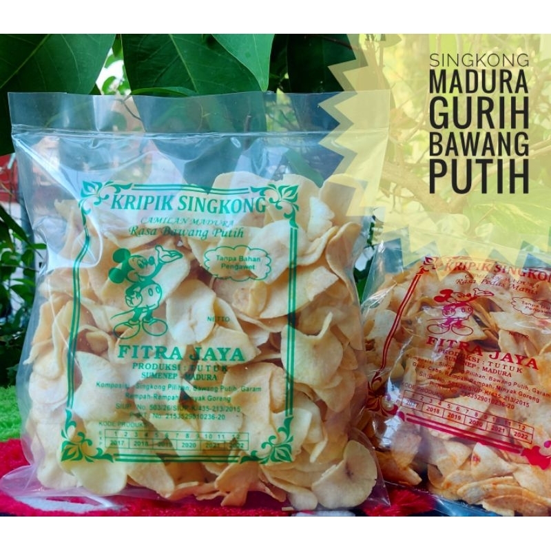 

kripik madura rasa bawang putih 250gram/kripik singkong/ kripik madura /rasa bawang