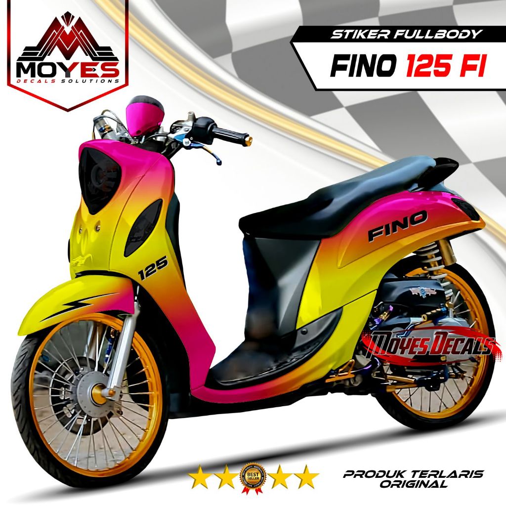 Decal Fino 125 FI Fullbody Stiker Yamaha Fino 125 Grande Dekal Motor Fino 125 Premium