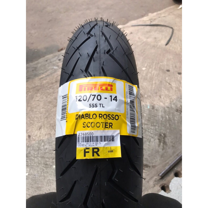 BAN PIRELLI DIABLO ROSSO SCOOTER 120/70-14 BAN PIRELLI 120 70 14 PRODUKSI TAHUN 2025