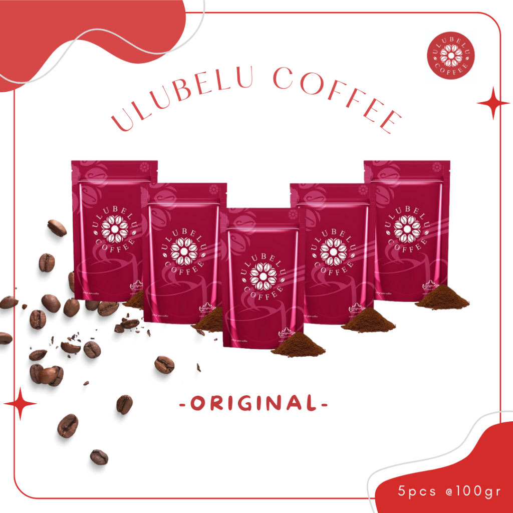 

Paket 5pcs ULUBELU COFFEE ORIGINAL - Fine Grind - Kopi Lampung Asli