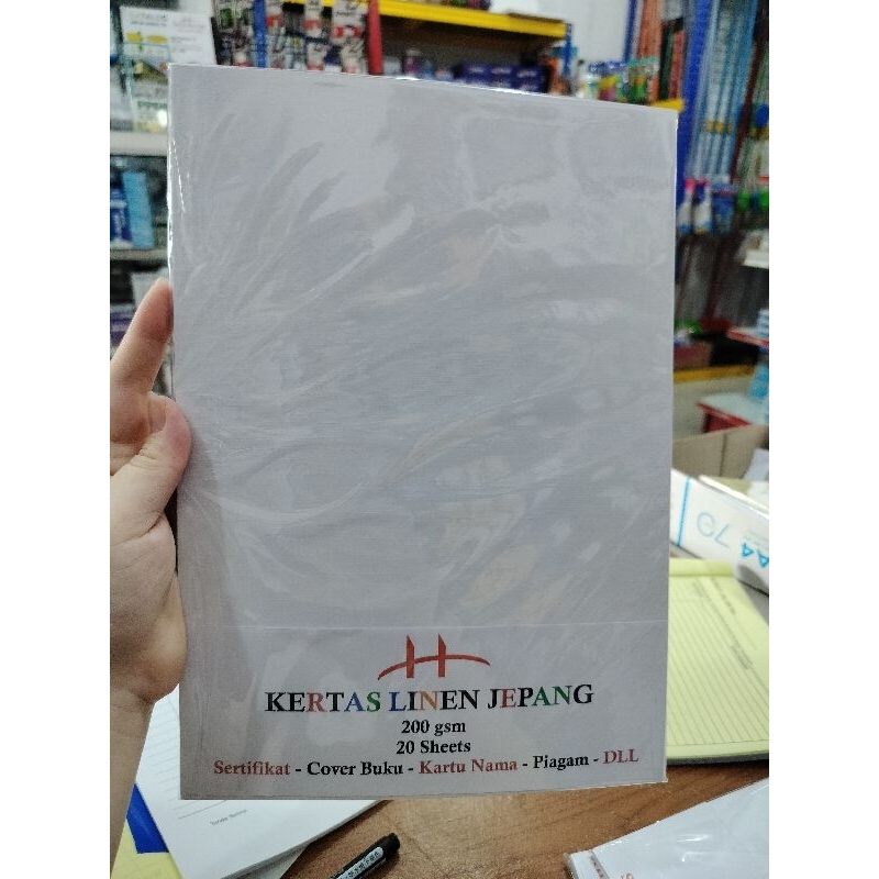 

Kertas sertifikat/piagam/linen A4 isi 20 putih