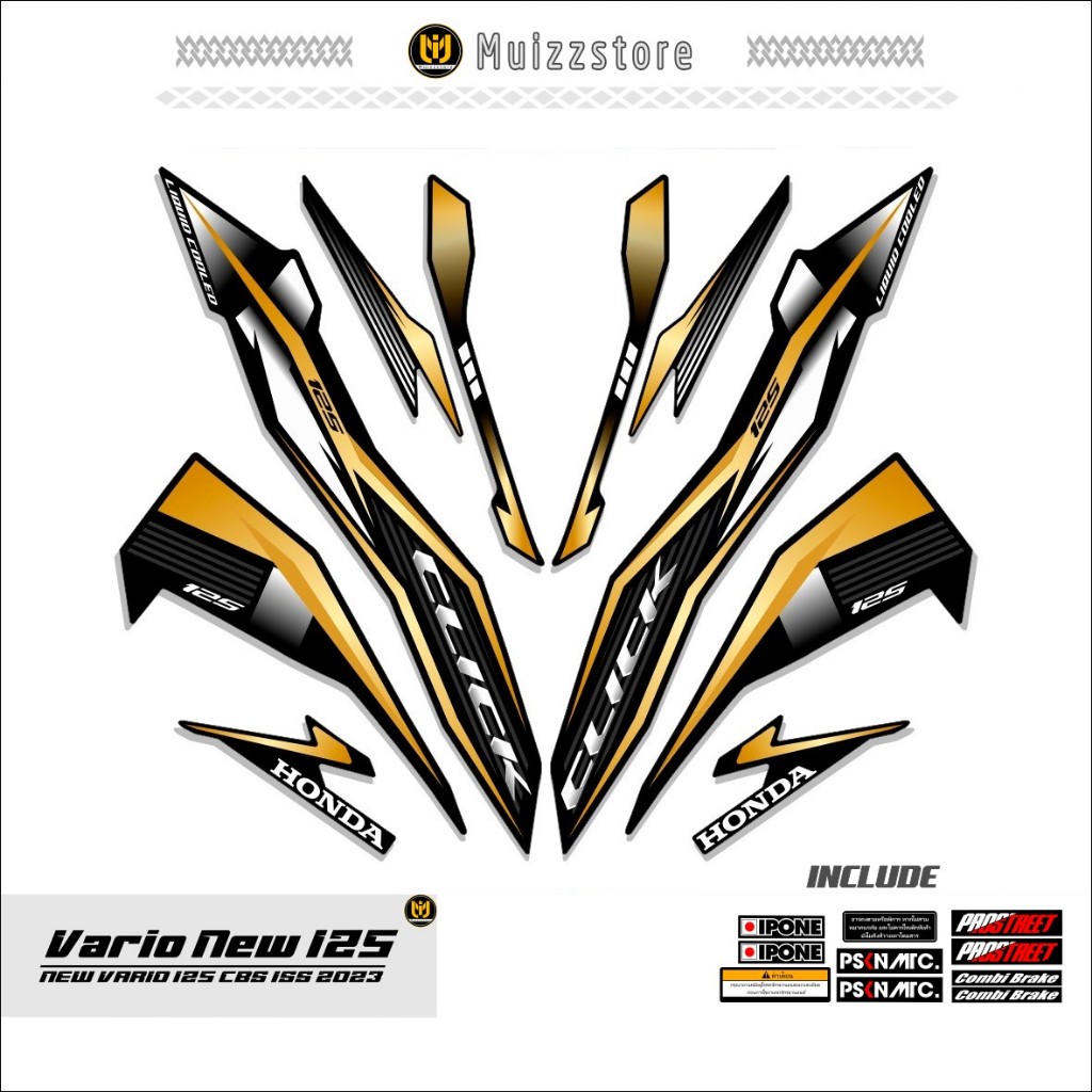 STRIPING VARIO NEW 125 / MOTIF 55 / STICKER VARIO NEW 125 CBS ISS / 2018 - 2021 / MUIZZSTORE