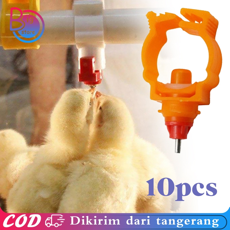 Isi 10pcs Nipel Ayam Nipple Ayam Unggas Minum Ayam Otomatis Niple Drinker Ayam Nepel Air Minum Ayam