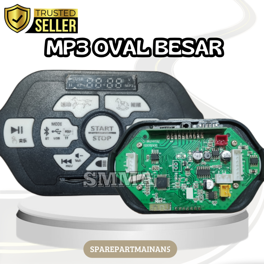 SMA5 ||  Modul MP3 On Off Mobil mainan Aki Anak Socket 5 Remot Control