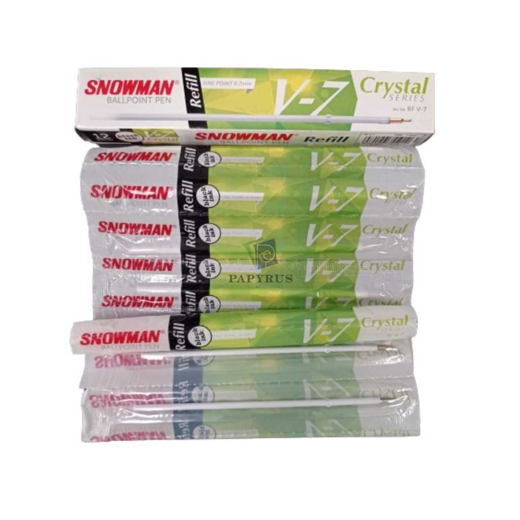 

REFILL BOLPOIN / ISI BOLPOIN / REFILL PULPEN / ISI PULPEN / REFILL PEN / ISI PEN SNOWMAN RFV7 HITAM