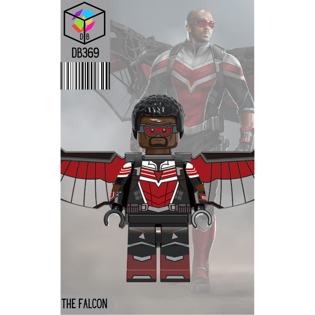 Mainan Anak Edukasi Koleksi Brick Minifigure Marvel Falcon and The Winter Soldier Sam Wilson DB369